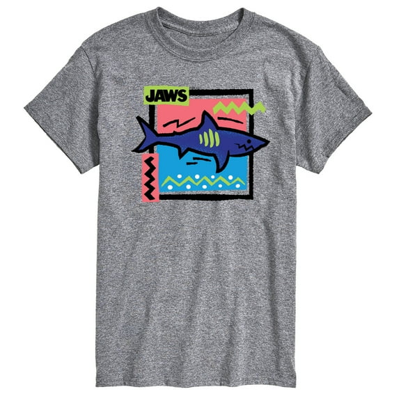 Jaws - Shark Doodle Square - Men's Short Sleeve Graphic T-Shirt