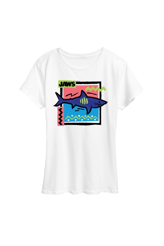 - Shark Doodle Square - Women's Short Sleeve Graphic T-Shirt