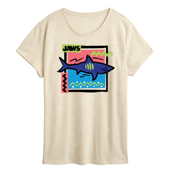 Jaws - Shark Doodle Square - Women's Short Sleeve Graphic T-Shirt