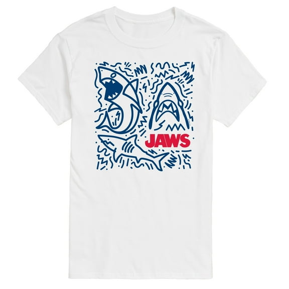 Jaws - Shark Doodles - Men's Short Sleeve Graphic T-Shirt