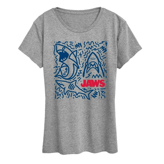 Jaws - Shark Doodles - Women's Short Sleeve Graphic T-Shirt