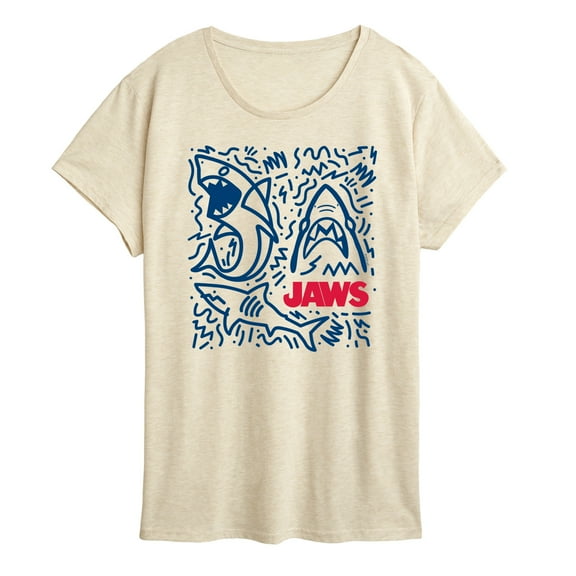 Jaws - Shark Doodles - Women's Short Sleeve Graphic T-Shirt