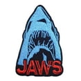 thumbnail image 1 of Jaws Shark Logo 3 Inches Tall Embroidered Iron On Patch, 1 of 1
