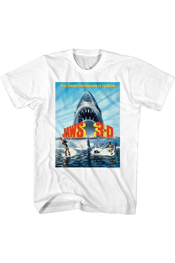 Jaws Simple Poster 1 Natural Adult T-Shirt