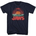 thumbnail image 1 of Jaws Sliced Navy Adult T-Shirt, 1 of 3
