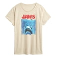 thumbnail image 1 of Jaws - Swimming Above Shark - Women's Short Sleeve Graphic T-Shirt, 1 of 4