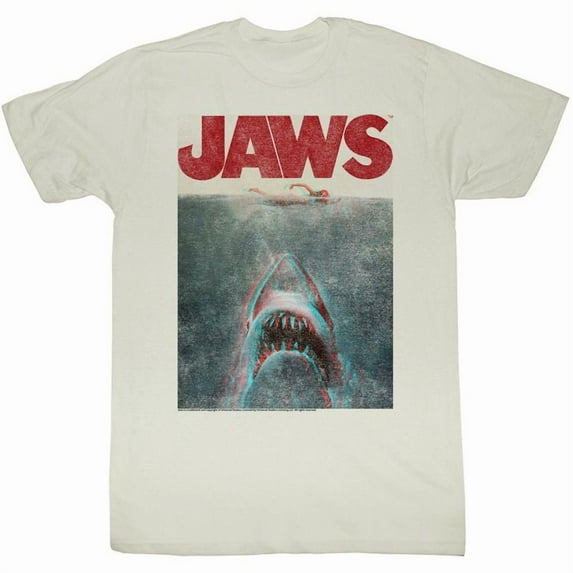 Jaws Terrifying Natural Adult T-Shirt