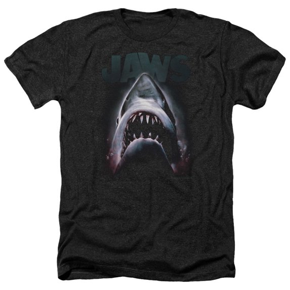 Jaws - Terror In The Deep - Heather Short Sleeve Shirt - Large