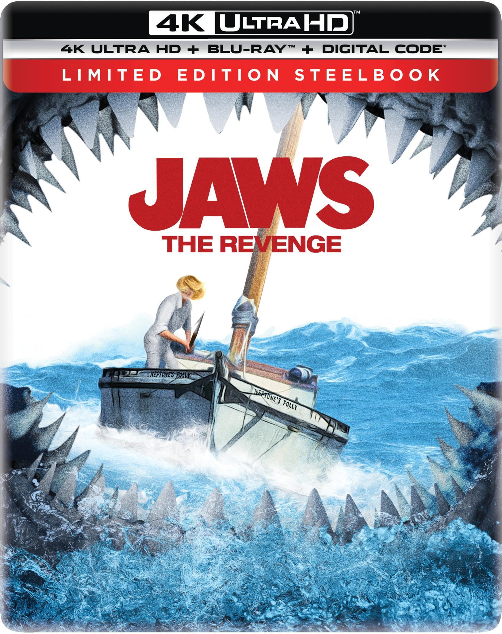 Jaws: The Revenge (4K Ultra HD, Blu-Ray, Digital Code) (Limited Edition Steelbook) - Walmart.com Jaws: The Revenge (4K Ultra HD, Blu-Ray, Digital Code) (Limited Edition Steelbook) - Walmart.com