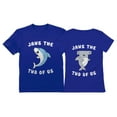 thumbnail image 1 of Jaws The Two Of Us Valentine's Day Outfit for Him & Her Matching Couples T-shirts Men Blue Medium / Women Blue XX-Large, 1 of 6