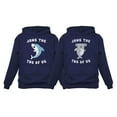 thumbnail image 1 of Jaws The Two Of Us Valentine's Day Set for Him & Her Matching Couples Hoodies Men Blue XX-Large / Women Blue Small, 1 of 6