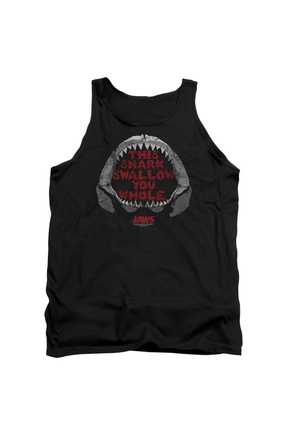 Jaws This Shark Adult Tank Top Black