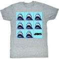 thumbnail image 1 of Jaws Undefeatable Gray Heather Adult T-Shirt, 1 of 2