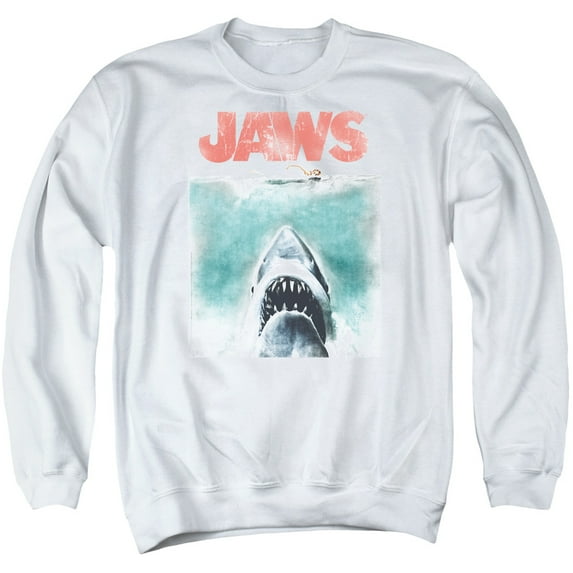 Jaws - Vintage Poster - Crewneck Sweatshirt - X-Large
