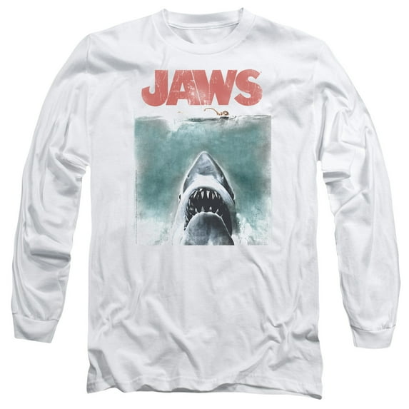 Jaws - Vintage Poster - Long Sleeve Shirt - Large