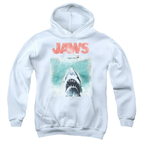Jaws - Vintage Poster - Youth Hooded Sweatshirt - Small