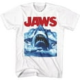 thumbnail image 1 of Jaws Waves White Adult Classic Movie T-Shirt, 1 of 2