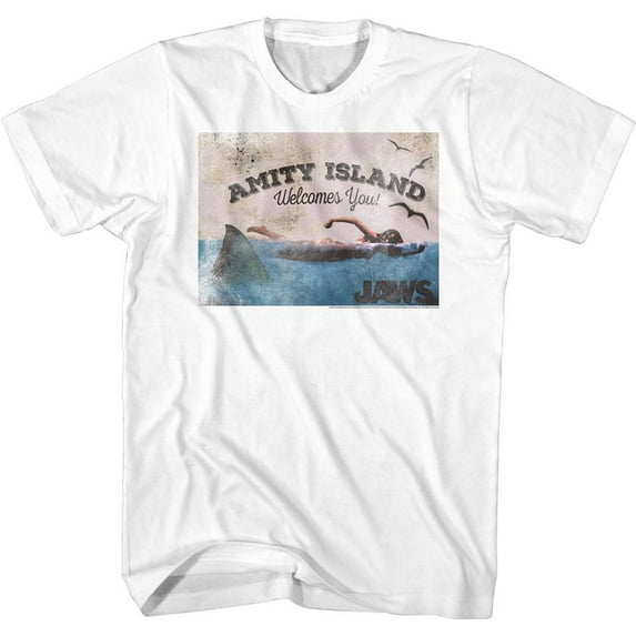 Jaws Welcome White T-Shirt