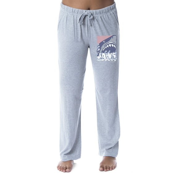 Jaws Womens' Pastel Film Movie Title Logo Poster Sleep Pajama Pants