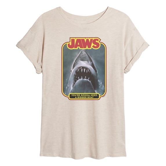Jaws - You're Gonna Need a Bigger Boat - Juniors Oversized Graphic T-Shirt