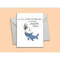 thumbnail image 1 of Jawsome Mother's Day Card – Funny Shark Design with Flowers – Blank Inside, Envelope Included – Perfect Gift for Mom on Mother’s Day, 1 of 2