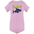 thumbnail image 1 of Jawsome Shark Bodysuit Infant -Image by Shutterstock,  6 Months, 1 of 2