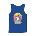 thumbnail image 1 of Jawsome Sunset Shark Vibes Men's Tank Top, 1 of 3