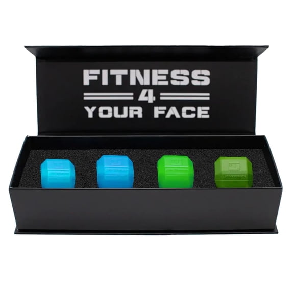 Jawzrsize Pop 'N Go Athletic Transformation Bundle with 4 Levels of Bite Resistance| Perfect for your Face and Jaw