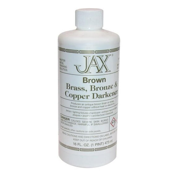 Jax Brown Patina for Copper, Brass, & Bronze - 16oz.