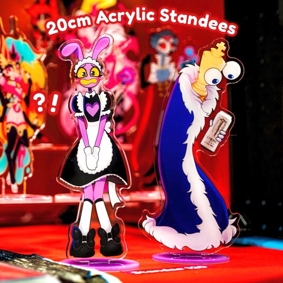 Jax & Kinger - The Amazing Digital Circus - Acrylic Standee with Round Base (1 standee)