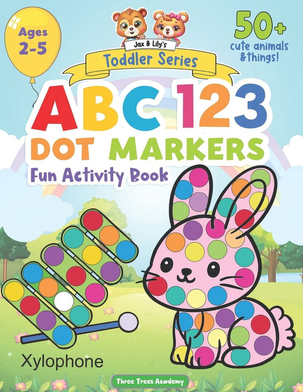 Jax and Lily ABC 123 Dot Markers Fun Activity Book: Animals, Numbers ...