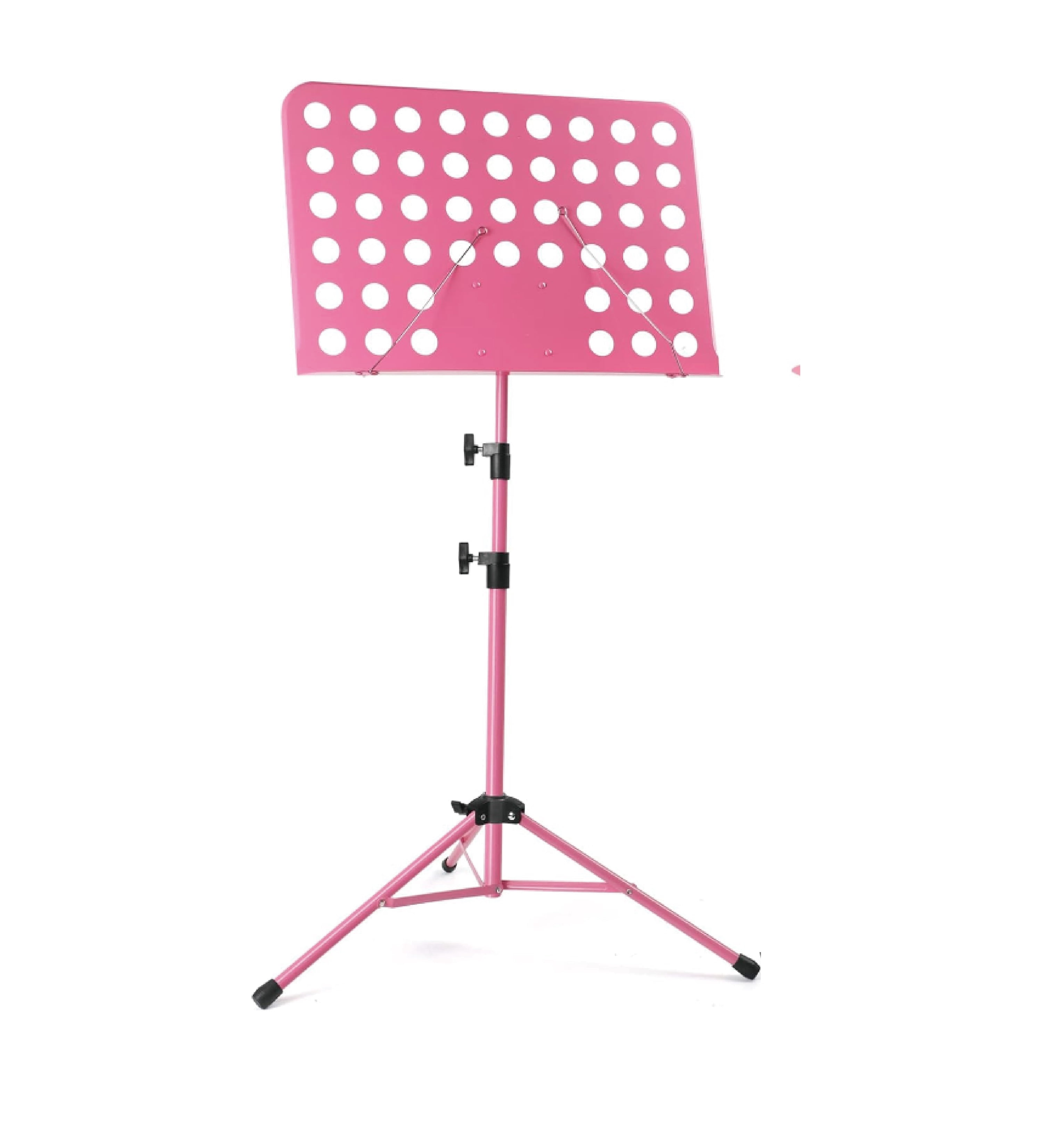 JaxAura Sheet music stands,Pink Music Stand, Portable Music Sheet Stand, Foldable and Height-Adjustable Music Stand with Bag, Suitable for Playing Musical Instruments and Traveling Out