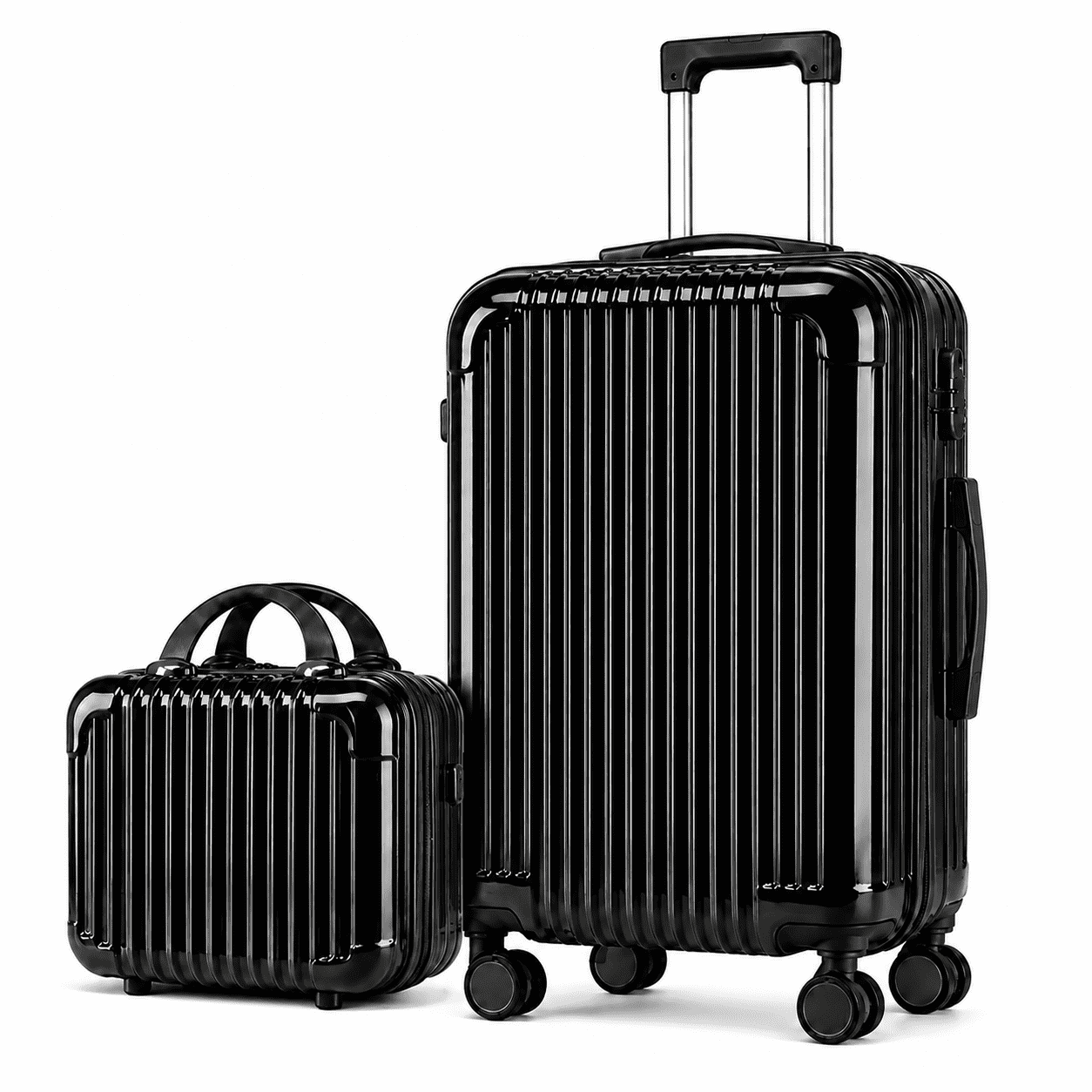 JaxShark Carry-On Luggage Set with Cosmetic Case, 20