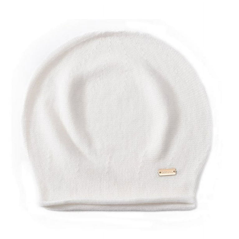 Jaxmonoy Winter Warm Wool Solid Color Knitted Skull Cap Hat Unisex