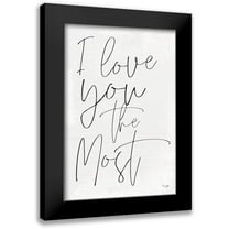 Jaxn Blvd. 11x14 Black Modern Framed Museum Art Print Titled - I Love You the Most