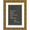 thumbnail image 1 of Jaxn Blvd. 11x14 Gold Ornate Wood Framed with Double Matting Museum Art Print Titled - If You Pee, 1 of 4