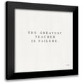 thumbnail image 1 of Jaxn Blvd. 12x12 Black Modern Framed Museum Art Print Titled - Greatest Teacher is Failure, 1 of 5