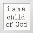 thumbnail image 1 of Jaxn Blvd. 12x12 White Modern Wood Framed Museum Art Print Titled - I Am a Child of God, 1 of 4