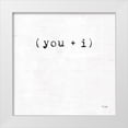 thumbnail image 1 of Jaxn Blvd. 12x12 White Modern Wood Framed Museum Art Print Titled - You and I, 1 of 4