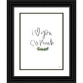 thumbnail image 1 of Jaxn Blvd. 12x14 Black Ornate Wood Framed with Double Matting Museum Art Print Titled - I Love You So Much, 1 of 4