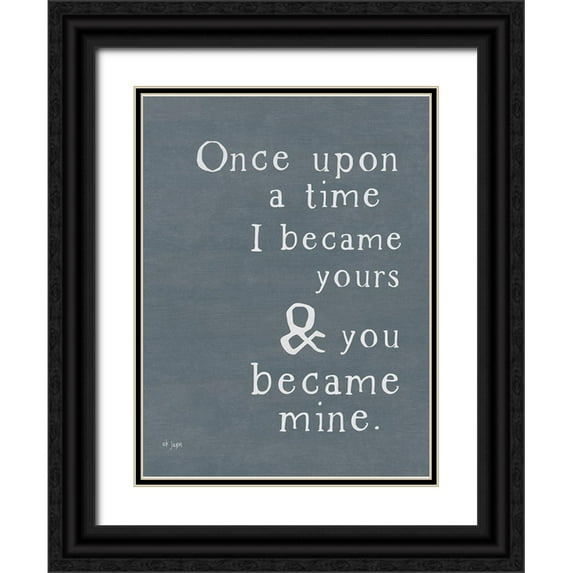 Jaxn Blvd. 12x14 Black Ornate Wood Framed with Double Matting Museum Art Print Titled - Once Upon a Time