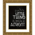 thumbnail image 1 of Jaxn Blvd. 12x14 Gold Ornate Wood Framed with Double Matting Museum Art Print Titled - Every Little Thing, 1 of 4