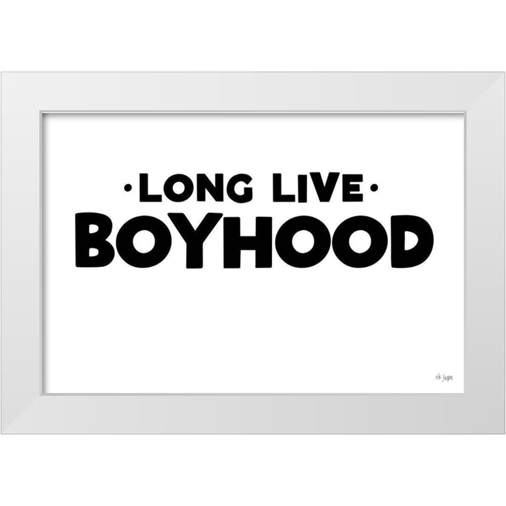 White Modern Wood Framed Motivational Canvas Print, 14 x 11