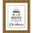 thumbnail image 1 of Jaxn Blvd. 15x18 Gold Ornate Wood Framed with Double Matting Museum Art Print Titled - Merry Little Christmas, 1 of 4