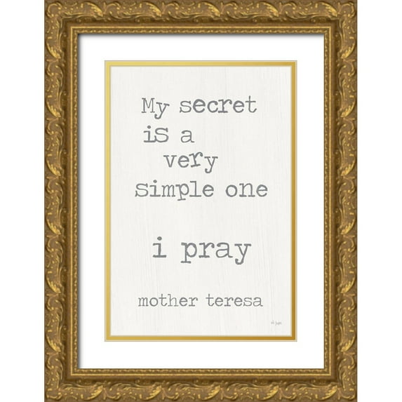 Jaxn Blvd. 17x24 Gold Ornate Wood Framed with Double Matting Museum Art Print Titled - I Pray