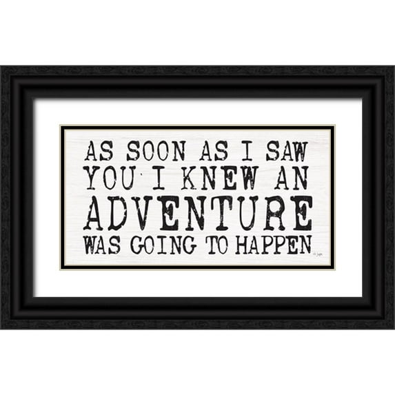 Jaxn Blvd. 18x11 Black Ornate Wood Framed with Double Matting Museum Art Print Titled - Adventure