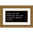 thumbnail image 1 of Jaxn Blvd. 18x11 Gold Ornate Wood Framed with Double Matting Museum Art Print Titled - Roses Are Red, 1 of 4