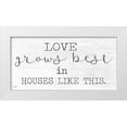 thumbnail image 1 of Jaxn Blvd. 18x11 White Modern Wood Framed Museum Art Print Titled - Love Grows Best, 1 of 4