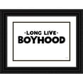 thumbnail image 1 of Jaxn Blvd. 18x13 Black Ornate Wood Framed with Double Matting Museum Art Print Titled - Long Live Boyhood, 1 of 4