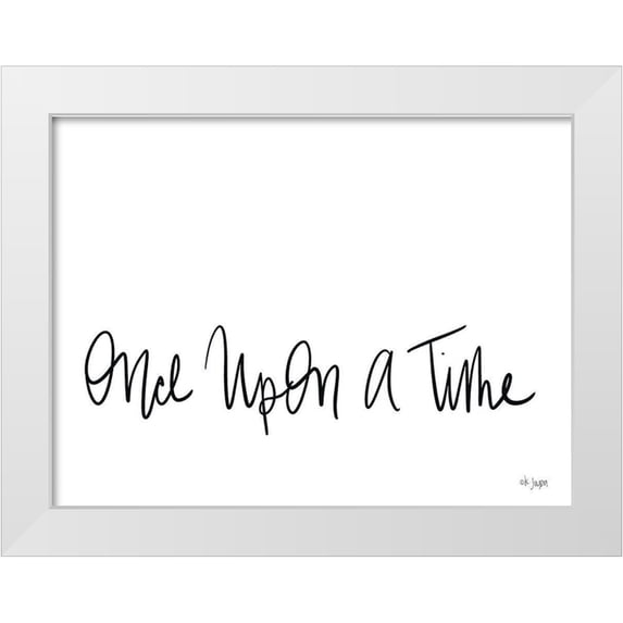 Jaxn Blvd. 18x15 White Modern Wood Framed Museum Art Print Titled - Once Upon a Time